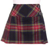 Ladies Wallace Tartan Scottish Micro Mini Billie Pleated Kilt